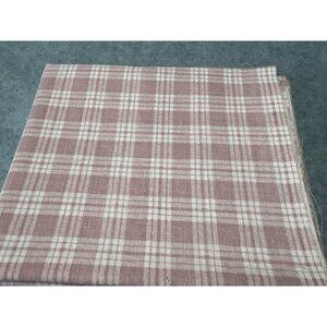 Pink & White Plaid Cotton Fat Quarter Fabric 18x22 Inches Sewing Quilting Materi